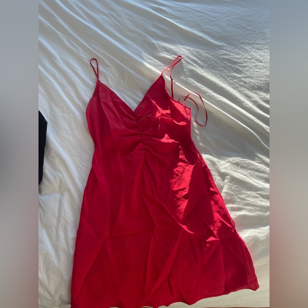 Red Zara dress